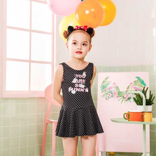Xia Yan Baby cute sun bathing suit For girls and girls, princess skirt suit for middle and small children