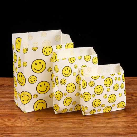 Disposable oil-proof paper bags, Fried chicken burgers, pancakes, Fries, barbecue oil-proof paper bags, film bags, doggie bags