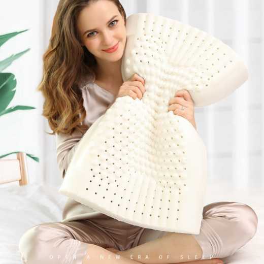 Royal Delight natural latex luxury pillow Particles massage low pillow single pillow for cervical spine care adult pillow core