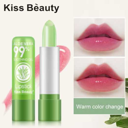 kiss beauty aloe jelly lipstick moisturizing long lasting moisturizing lipstick warm color changing waterproof lipstick TSLM1