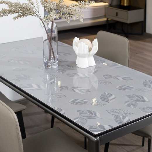 Guanglai star you GLXY pattern tasteless soft glass simple table mat tea table cloth washing waterproof PVC material 1M * 1M can be customized, wholesale