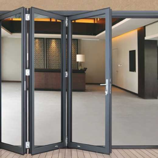 glass aluminum folding door price for restaurant bathroom exterior frameless glass outdoor accordion door