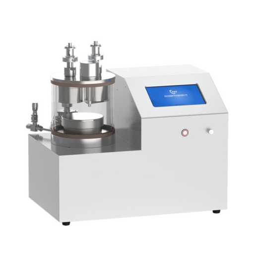Compact dual-head plasma sputtering coating machine for R&D lab