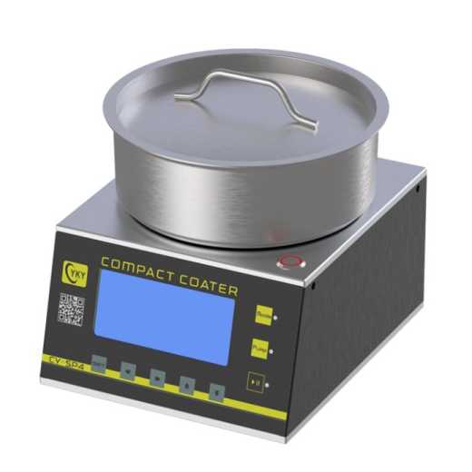 Mini spin coater with stainless steel chamber for sol-gel experiments